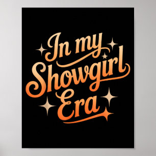 In My Showgirl Era Retro Western Cowgirl Sparkle A Poster