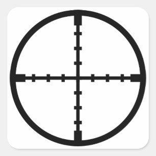 In My Sights Square Sticker