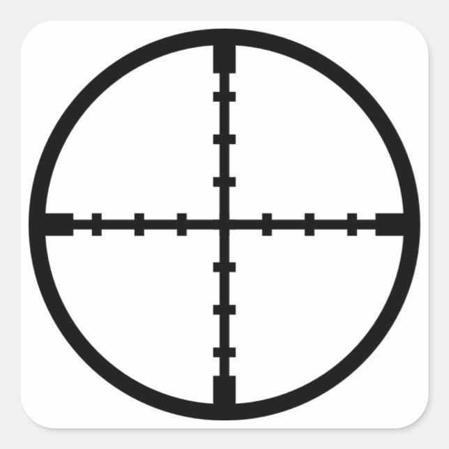 In My Sights Square Sticker (Front)