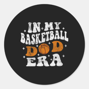 In My Sketll Dad Era Player Sketll Dad Fathers Day Classic Round Sticker