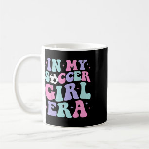 In My Soccer Girl Era Retro Groovy Soccer Girl Coffee Mug