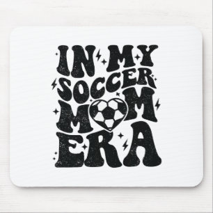 In My Soccer Mom Era Retro Soccer Mama Shirt Mothe Mouse Pad