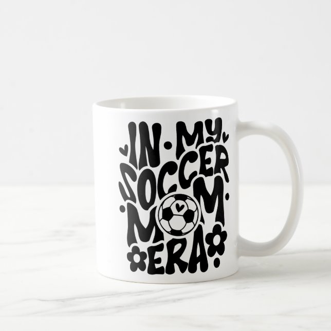 In My Soccer Mum Era Funny Mama Mothers Day  Coffee Mug (Right)