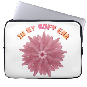 In My Soft Era   Y2K Aesthetic Pink Flower Art Laptop Sleeve