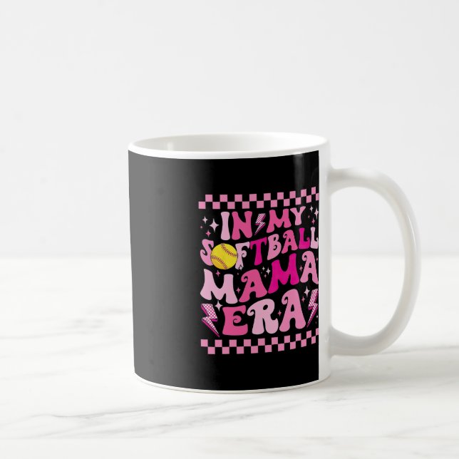 In My Softball Mama Era Funny Halloween Family Mat Coffee Mug (Right)