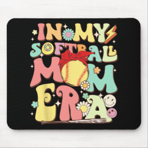 In My Softball Mum Era Funny Baseball Mum Mothers Mouse Pad