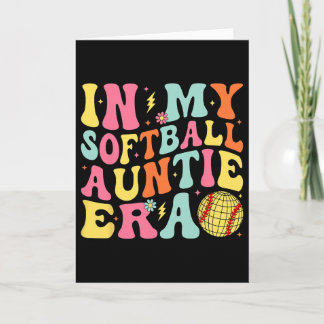 In My Softll Auntie Era Groovy Softll Aunt  Card