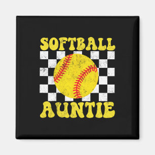 In My Softll Auntie Groovy Proud Softll Aunt Retro Magnet