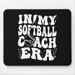In My Softll Coach Era Funny Dad Mom Softll Coach Mouse Pad