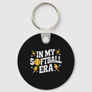 In My Softll Era Fastpitch Enthusiast Women Athlet Key Ring