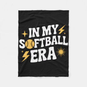 In My Softll Era Girls Fastpitch Team Softll Athle Fleece Blanket