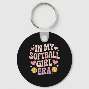 In My Softll Girl Era Fastpitch Girls Softll Team Key Ring