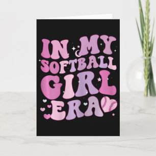 In My Softll Girl Era Funny Softll Girl Groovy Ret Card