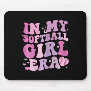 In My Softll Girl Era Funny Softll Girl Groovy Ret Mouse Pad