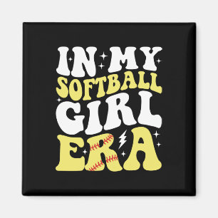 In My Softll Girl Era Retro Groovy Softll Girl _2  Magnet