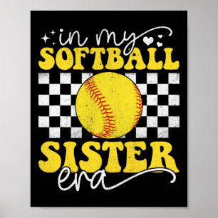 In My Softll Sister Era Groovy Retro Proud Softll Poster