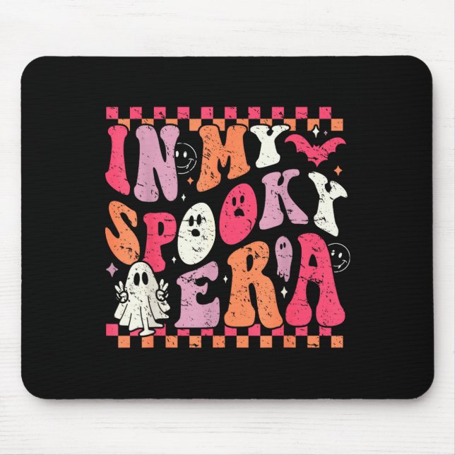 In My Soky Era Groovy Hipe Halloween Ghost  Mouse Pad (Front)
