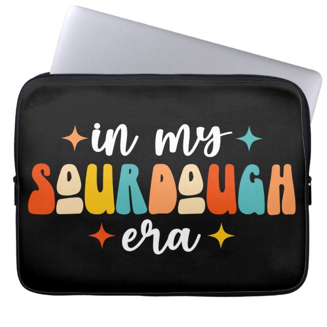 In My Sourdough Era Groovy Funny Sour Dough Maker  Laptop Sleeve (Front)