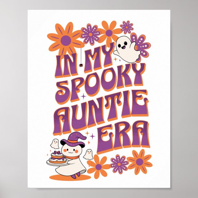 In My Spooky Auntie Era Retro Halloween            Poster (Front)