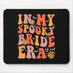 In My Spooky Bride Era Groovy Halloween Wedding Ba Mouse Pad