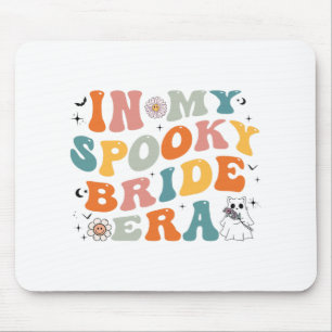 In My Spooky Bride Era Groovy Halloween Wedding Mouse Pad