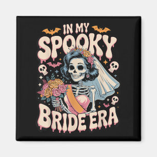 In My Spooky Bride Era Halloween Skeleton Wedding Magnet