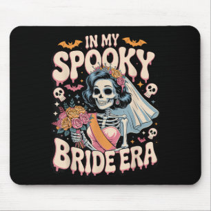 In My Spooky Bride Era Halloween Skeleton Wedding Mouse Pad