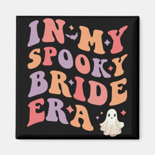 In My Spooky Bride Era Halloween Wedding Bride  Magnet