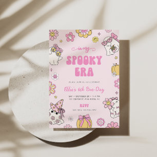 In My Spooky Era Groovy Halloween Girl Birthday Invitation