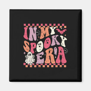 In My Spooky Era Groovy Hippie Halloween Ghost Magnet