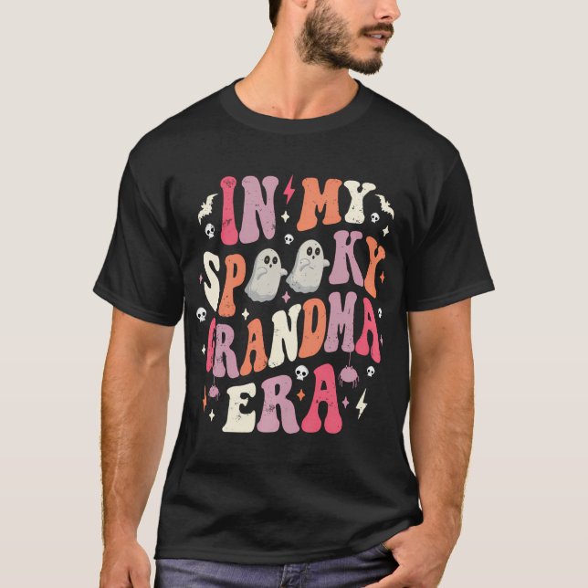 In My Spooky Grandma Era Funny Ghost Grandma T-Shirt (Front)