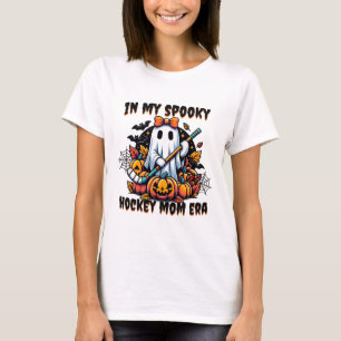 In My Spooky Hockey Mom Era Halloween Coquette Gho T-Shirt