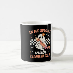 In My Spooky Math Teacher Era Groovy Retro Hallowe Coffee Mug