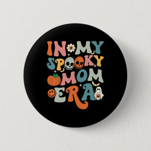 In My Spooky Mum Era Fun Halloween Women Groovy 6 Cm Round Badge