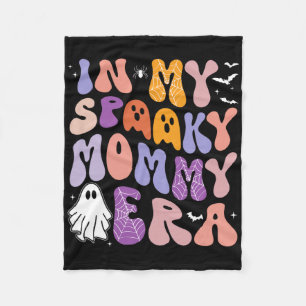 In My Spooky Mummy Era Groovy Spooky Halloween Cos Fleece Blanket