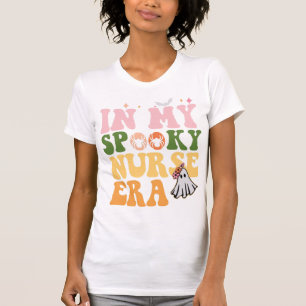 In My Spooky Nurse Era Halloween Groovy Ghost T-Shirt