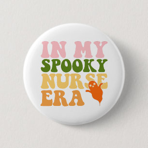 In My Spooky Nurse Era Halloween Nurse   6 Cm Round Badge