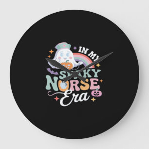 In My Spooky Nurse Era Halloween Trick Or Treat Es Large Clock