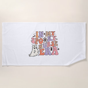 In My Spooky Nurse Era NICU Halloween T Shirt Beach Towel