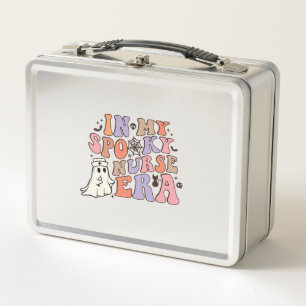 In My Spooky Nurse Era NICU Halloween T Shirt Metal Lunch Box
