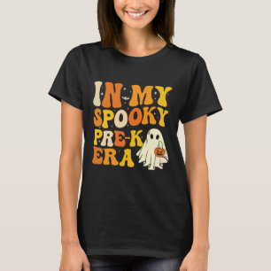 In My Spooky Pre-k Teacher Era Funny Halloween Cos T-Shirt