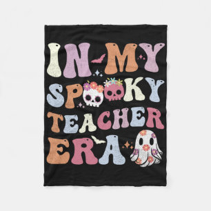 In My Spooky Teacher Era Halloween Women Fun Fleece Blanket
