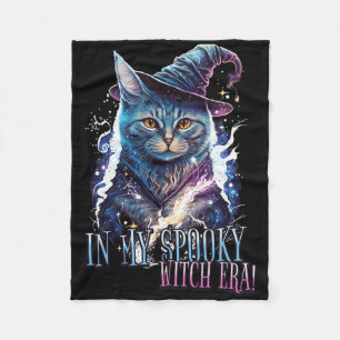 In My Spooky Witch Era Halloween Cat Costume Kids Fleece Blanket