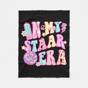 In My Staar Era Disco Teacher Student Test Day  Fleece Blanket