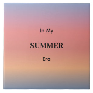 In My Summer Era Gradient Sunrise Colour Ceramic Tile