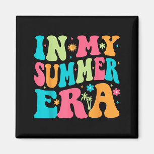 In My Summer Era Groovy Last Day of School Teacher Magnet