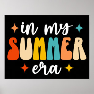 In My Summer Era Retro Groovy Summer Poster
