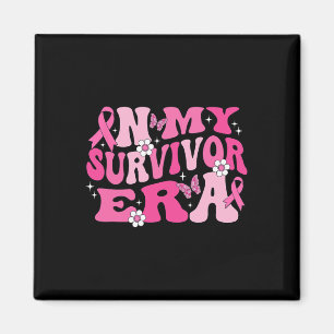 In My Survivor Era Pink Ribbon Breast Cancer  Magnet