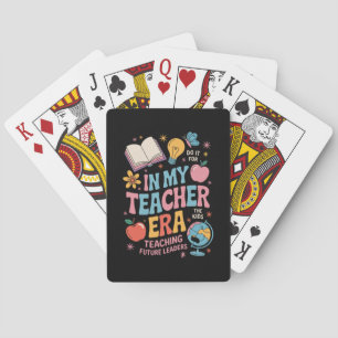 In My Teacher Era Back to School Kindergarten Playing Cards
