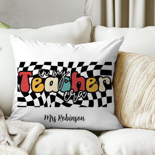 In my teacher era retro teacher  cushion